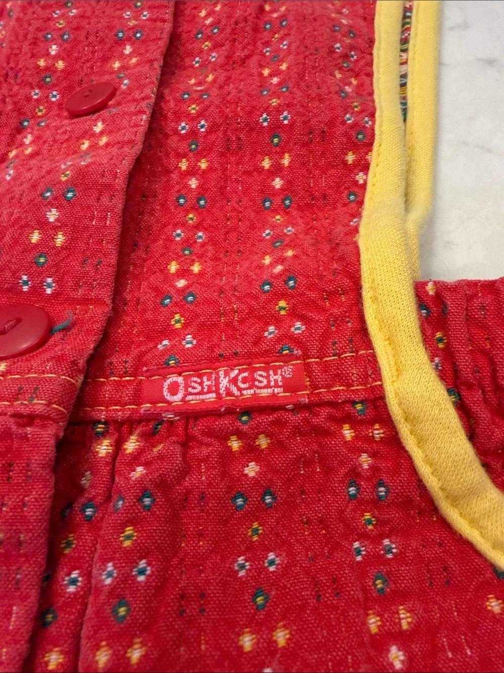 Vintage Oshkosh B'Gosh Girls Denim Vestbak Overalls Bubble‎ Romper 2T